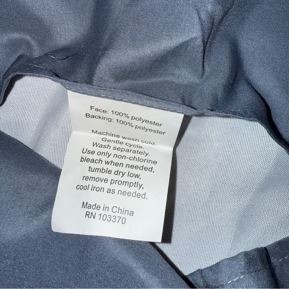 Target Queen Square Pillow Case Cover Set of 2 Navy “denim” NWOT - Picture 4 of 6